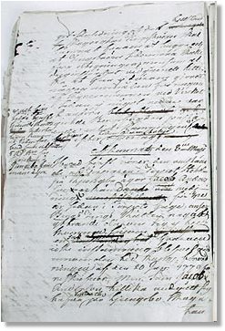 Example of a page from Miners Court's